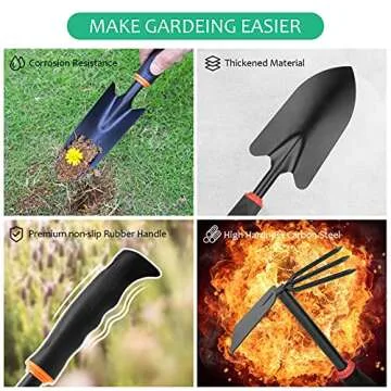 LeeZivvv Gardening Tools Set - 5 Piece Premium Kit