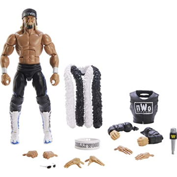 Mattel WWE "Hollywood" Hulk Hogan WrestleMania Elite Action Figure with Accessory & Gene Okerlund BA...