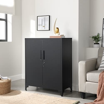 SONGMICS Garage Metal Storage Cabinet for Home and Office