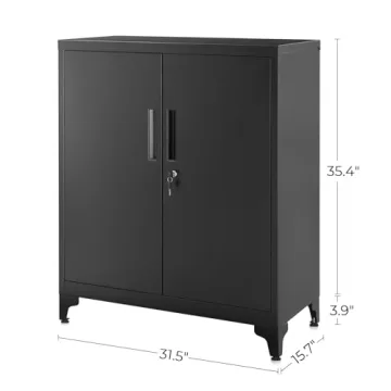 SONGMICS Garage Metal Storage Cabinet for Home and Office