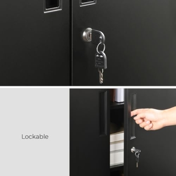 SONGMICS Garage Metal Storage Cabinet for Home and Office