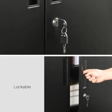 SONGMICS Garage Metal Storage Cabinet for Home and Office