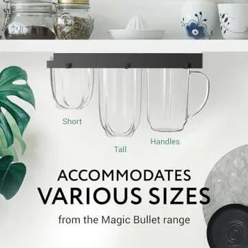 IMPRESA Kitchen Storage Cup Holder for Magic Bullet Accessories