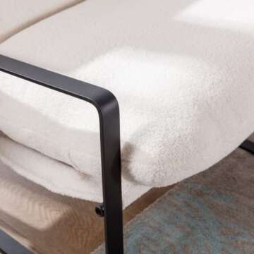 Ya-Home Stylish Sherpa Accent Chair for Relaxation