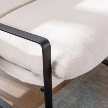 Ya-Home Stylish Sherpa Accent Chair for Relaxation