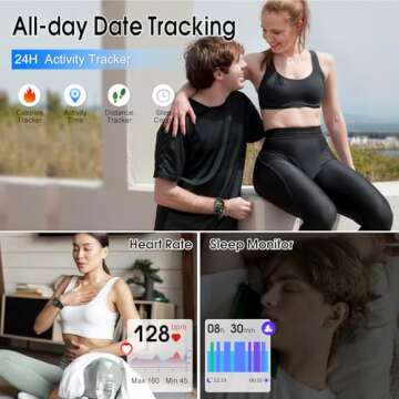 Smart Watch with Call Features & Health Tracker for All