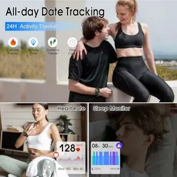 Smart Watch with Call Features & Health Tracker for All