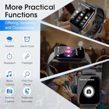 Smart Watch with Call Features & Health Tracker for All