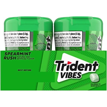 Trident Vibes Spearmint Sugar Free Gum - 160 Pieces