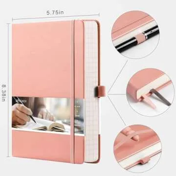Premium EMSHOI A5 Graph Paper Notebook - 256 Pages