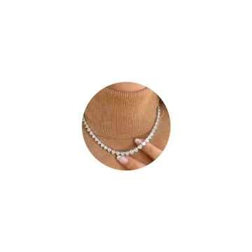 Elegant Fesciory Adjustable Silver Rhinestone Tennis Necklace for Every Occasion