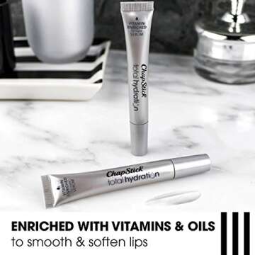 ChapStick Total Hydration Vitamin Enriched Lip Night Serum, Night Lip Serum for Overnight Lip Care - 0.21 Oz