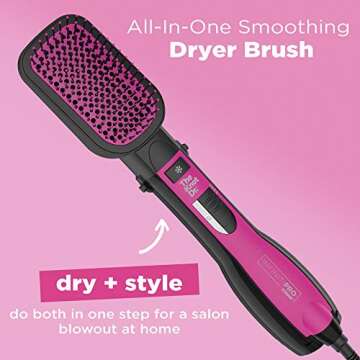 Conair The Knot Dr. All-in-One Smoothing Dryer Brush, Hair Dryer & Hot Air Brush
