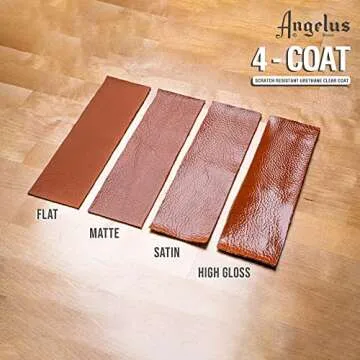 Angelus Matte 4-Coat Scratch-Resistant Leather Sealer – Durable, Flexible, Clear Coat Protection for Leather Shoes, Bags, Jackets & More - Matte Finish - 4 Fl Oz