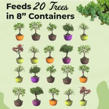 Bonsai Fertilizer Pellets by Perfect Plants - 5 Year Supply - All Natural Slow Release - Extended Enrichment for All Live Bonsai Tree Types