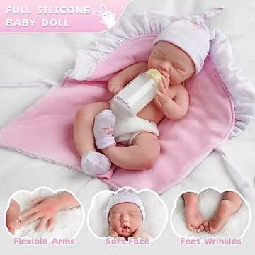 Lifelike BABESIDE Reborn Baby Doll for Kids 12 Inch