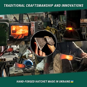 BeaverCraft Hand-Forged Hatchet Axe for Camping and Carving