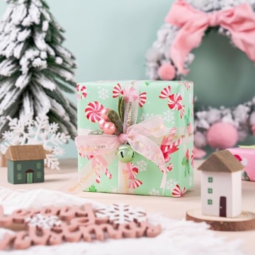 WRAPAHOLIC Christmas Wrapping Paper Rolls - Festive Designs