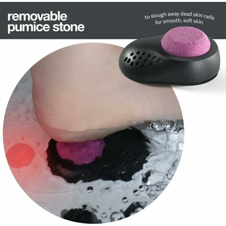 Medical king Foot Spa with Heat and Massage and Jets includes A Remote Control A Pumice Stone Collapsible Foot Spa Massager with Heat and Massage Bubbles and Vibration