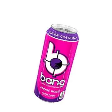 Bang Energy Frosé Rosé, Sugar-Free Energy Drink, 16-Ounce (Pack of 12) (Packaging may vary)
