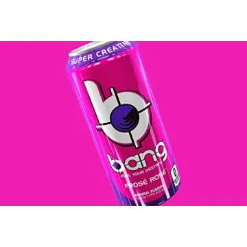 Bang Energy Frosé Rosé, Sugar-Free Energy Drink, 16-Ounce (Pack of 12) (Packaging may vary)
