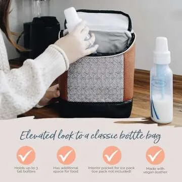 Itzy Ritzy Insulated Bottle Bag for Stylish Parents