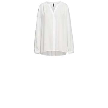 NYDJ Women's Pintuck Blouse 3/4 Sleeve, Optic White, M