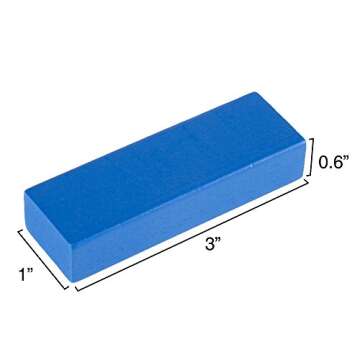 Classic Wooden Blocks Stacking Game with Colored Wood and Carrying Bag for Indoor and Outdoor Play for Adults, Kids, Boys and Girls, 48 Blocks