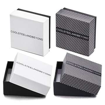 COOLSTEELANDBEYOND Mens Black Large Steel Curb Chain Bracelet with Fleur De Lis and Skull, Biker Gothic, Polished