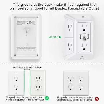 Surge Protector Power Strip with USB Ports – POWRUI