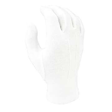HATCH Cotton Parade Duty Glove with Snap Back, White, Large