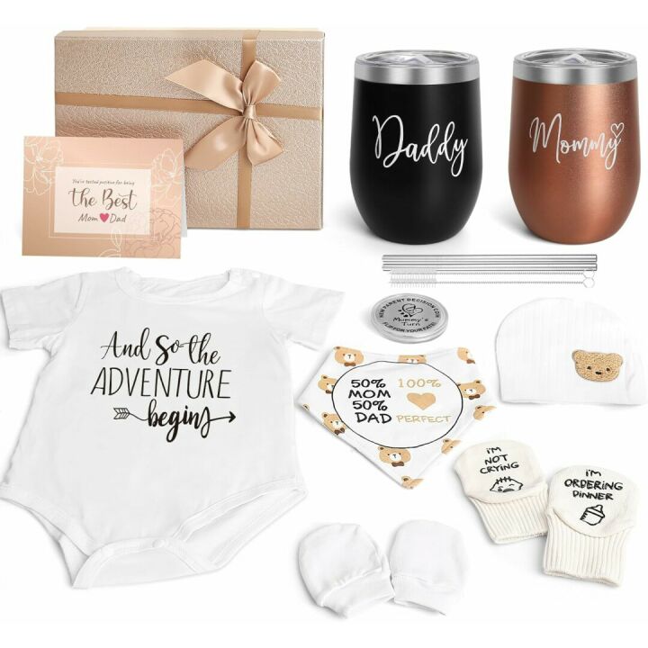 New Parent Gifts: Tumbler Set for Moms & Dads