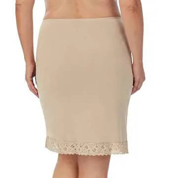 Jones New York womens Silky Touch 23 Anti-cling Knee Length Half Slip, Nude, Small US