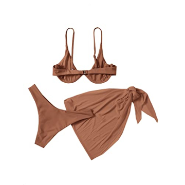 Stylish SOLY HUX 3 Piece Tie Dye Bikini Set for Women