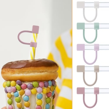 Silicone Straw Covers for Stanley Cups - 5-Pack