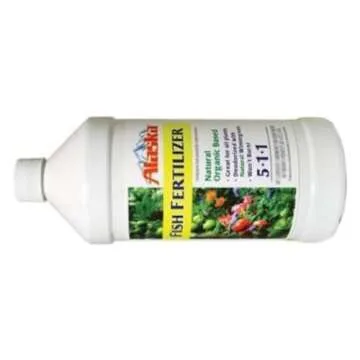 Alaska Fish Emulsion All-Purpose Plant Fertilizer with Mild Formula for Indoor and Outdoor Plants and OMRI Certification (1 Qt)