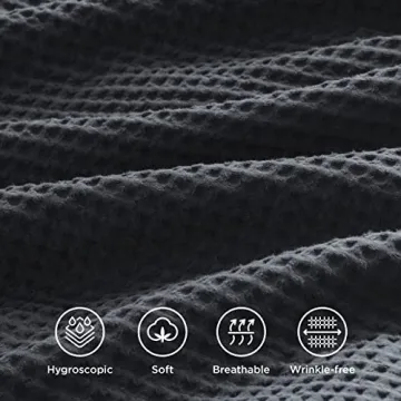 Soft Cotton Duvet Cover Set - Queen Size Charcoal