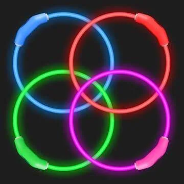 Novkin LED Dog Collars Perfect for Nighttime Safety 2-Pack