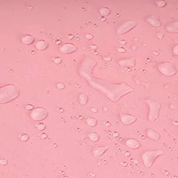 Phantoscope Pack of 2 Outdoor Waterproof Solid Throw Decorative Pillow Cover Decorative Square Outdoor Pillows Cushion Case Patio Pillows for Couch Tent Sunbrella (18''x18'', Pink)