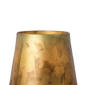 Creative Co-Op Antique Brass Pillar Holder for Home Decor