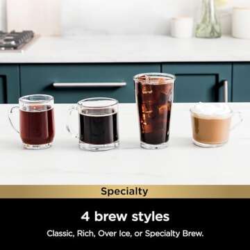 Ninja Coffee Maker with Built-In Frother & Versatile Brewing Options
