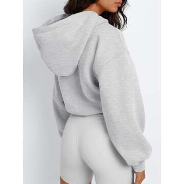 Trendy Queen Women's Cropped Hoodie - Fashionable Comfort