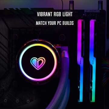 ID-COOLING PINKFLOW 240 CPU Water Cooler LGA1700 Compatible 5V ARGB AIO Cooler 240mm CPU Liquid Cool...