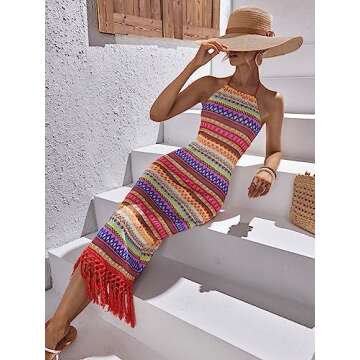 Stylish Floerns Coral Orange Bodycon Dress for Women