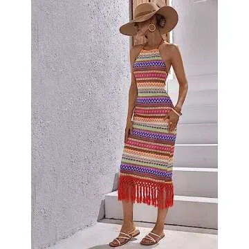 Stylish Floerns Coral Orange Bodycon Dress for Women