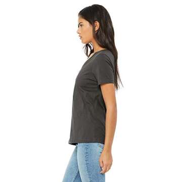 Bella Canvas Ladies' Relaxed Jersey V-Neck T-Shirt