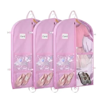 Zilink 40" Dance Garment Bags - Perfect for Competitions & Storage - Set of 3