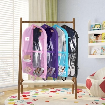 Zilink 40" Dance Garment Bags with Clear Pockets