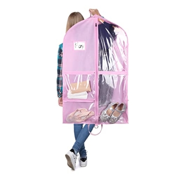 Zilink 40" Dance Garment Bags with Clear Pockets