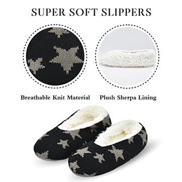 Keyela Slipper Socks for Women - Cozy & Non-Slip Comfort